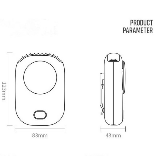 Ultra-Quiet Rechargeable Mini Fan for On-the-Go Cooling
