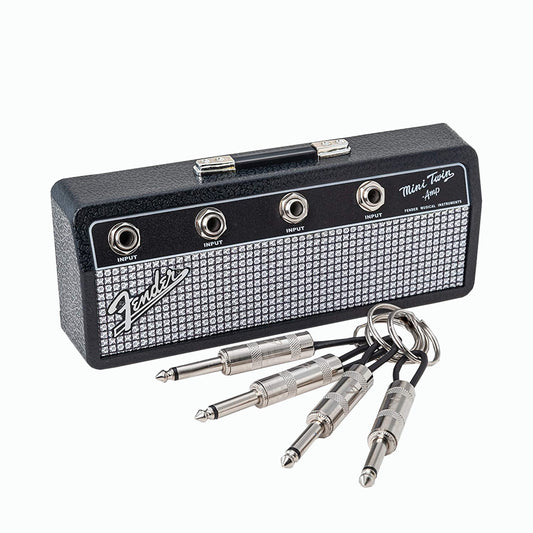 Blues Music Storage Jack Rack Vintage Amplifier Wall Keychain