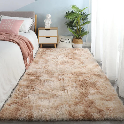 Soft Velvet Carpets Fluffy Anti-slip Home Decor Rugs