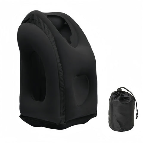 Portable Chin Support Inflatable Travel Neck Pillow Office Nap Rest Support Pillow