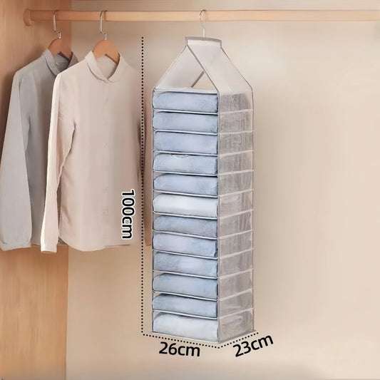 Wardrobe Hanging Storage Bag Cabinet Organizer