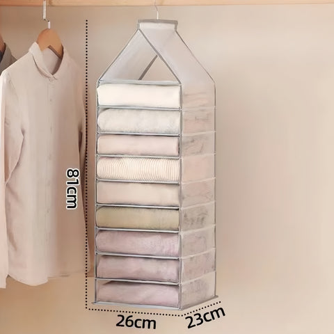 Wardrobe Hanging Storage Bag Cabinet Organizer