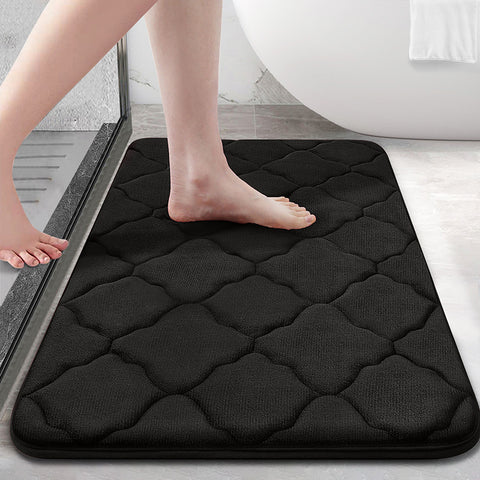 Coral Velvet Bedroom Sponge Carpet Anti-slip Bath Mat