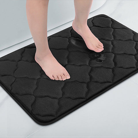 Coral Velvet Bedroom Sponge Carpet Anti-slip Bath Mat