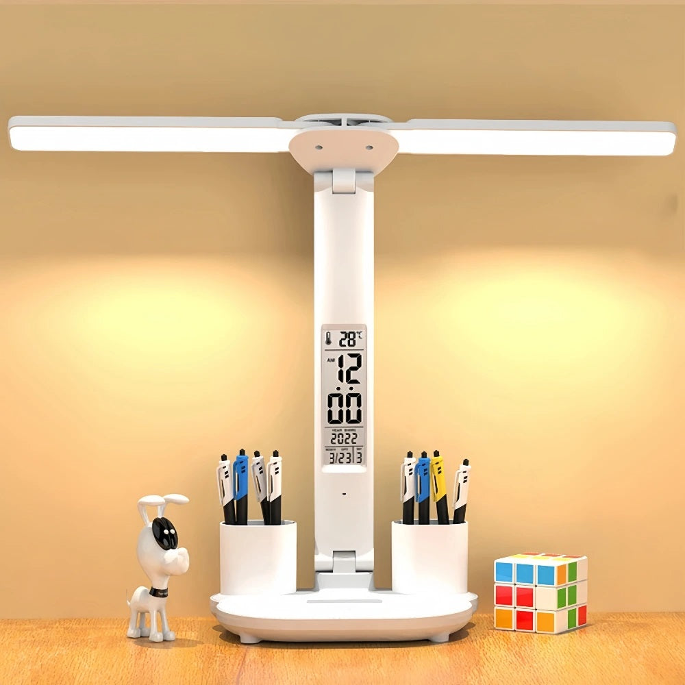 2 Heads 180 Rotate Foldable Eye Protection Desktop Reading Night Lights