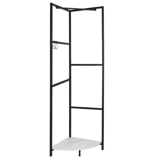 Corner Entryway Freestanding Hall Tree Coat Rack