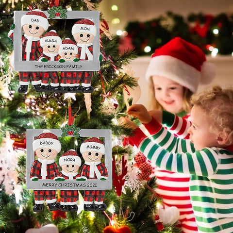 DIY Christmas Family Pendant Decorations for Home