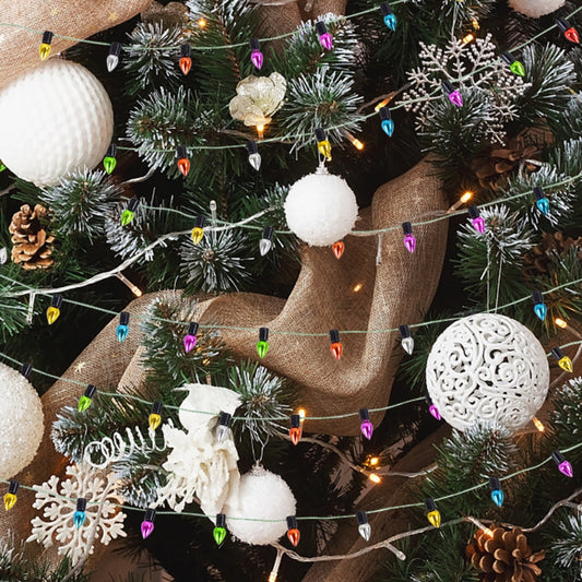 5M Colorful Bulbs String Garland Christmas Home Decorations Not LED